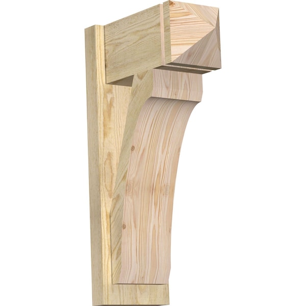 Ekena Millwork Legacy Arts & Crafts Rough Sawn Outlooker, Douglas Fir, 8"W x 16"D x 28"H OUT08X16X28LEC03RDF - main